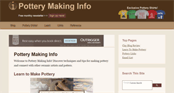 Desktop Screenshot of potterymakinginfo.com
